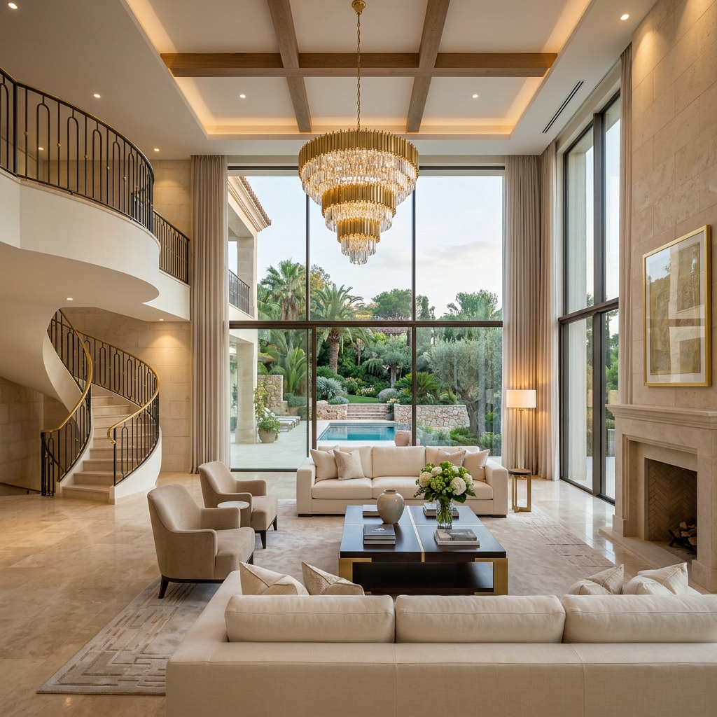 Luxury villa interior